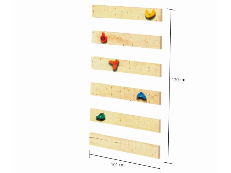 Karibu Spielturm Lotti Satteldach + Doppelschaukelanbau Klettergerüst + Anbauplattform + Kletterwand