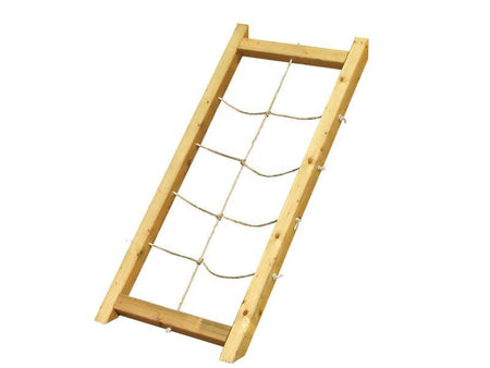 Karibu Stelzenhaus Benjamin naturbelassen mit Netzrampe