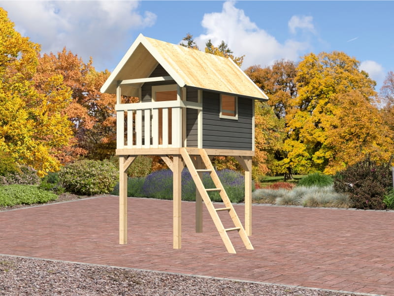 Karibu Stelzenhaus Gernegross terragrau