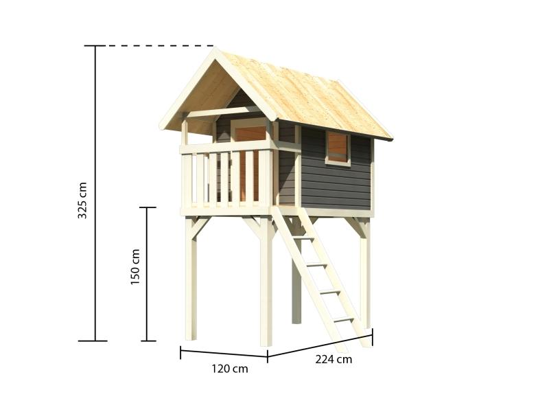 Karibu Stelzenhaus Gernegross terragrau
