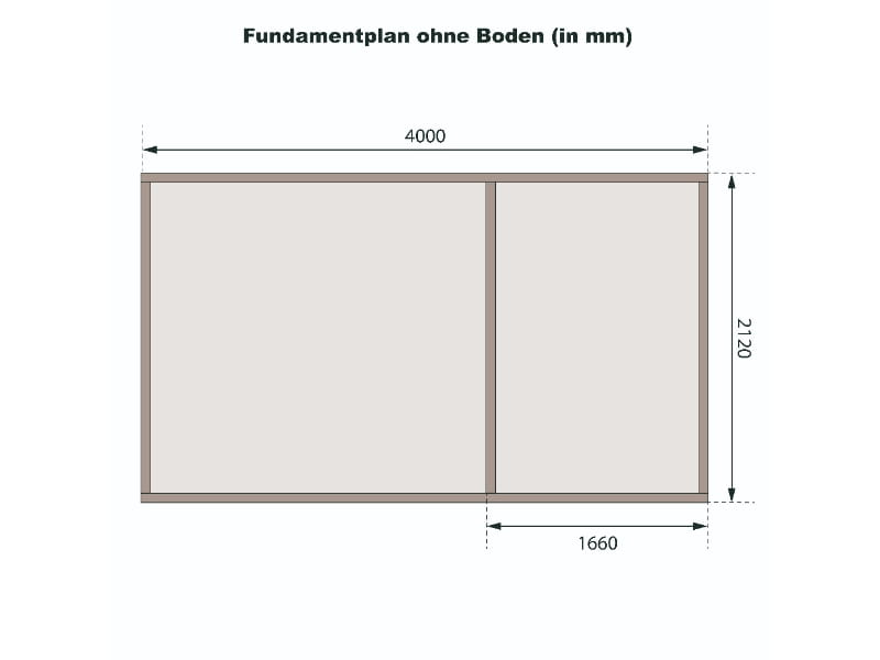 Karibu Systemhaus Mühlentrup 1 naturbelassen 19 mm