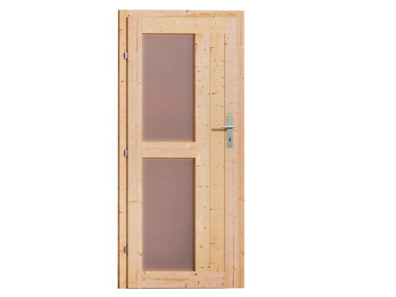 Karibu Türpaket Außensauna Milchglasoptik 40 mm Saunahäuser