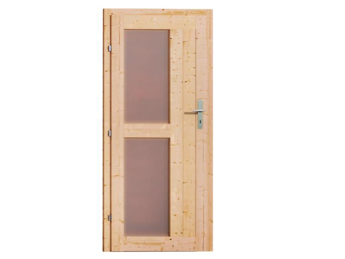 Karibu Türpaket Außensauna Milchglasoptik 40 mm Saunahäuser