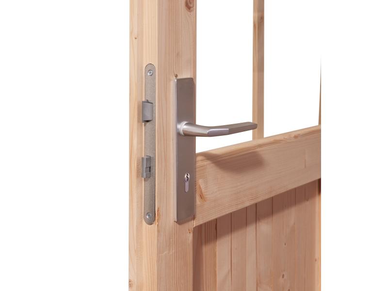 Karibu Türpaket Außensauna Modern, naturbelassen,  40 mm Saunahäuser