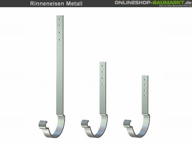 Metall-Dachrinne dunkelgrau Pultdach 500 cm