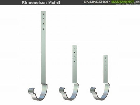 Metall-Dachrinne dunkelgrau Pultdach 500 cm