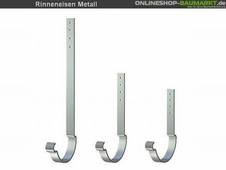 Metall-Dachrinne dunkelgrau Satteldach 1000 cm