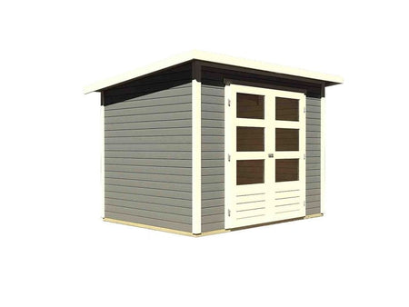 Osb smart choice Gartenhaus Stegen 3 terragrau inkl. Fußboden