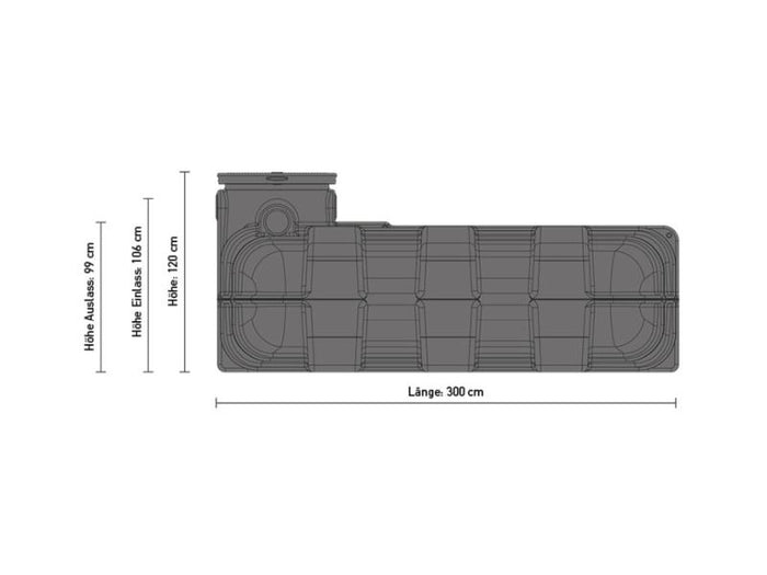 Speidel Zisternen-Komplett-Set Flachtank 5000 Liter