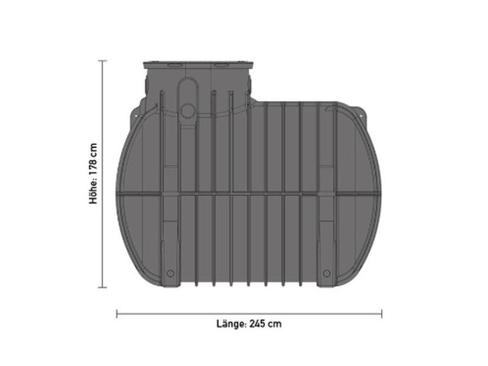 Speidel Zisternen Komplett-Set Garten Standard 3000 Liter
