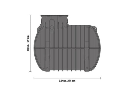 Speidel Zisternen-Set Garten Eco 2000 Liter mit Tankabdeckung und Korbfilter