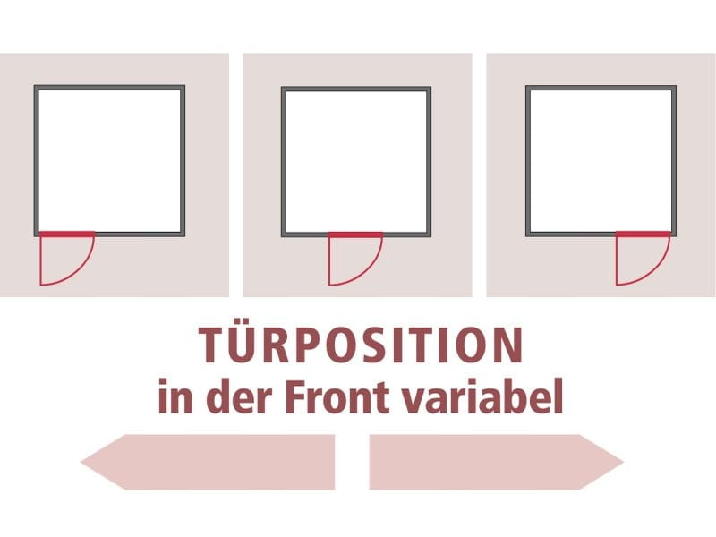 Variado - Karibu Sauna ohne Ofen-mit Dachkranz-mit moderner Saunatür