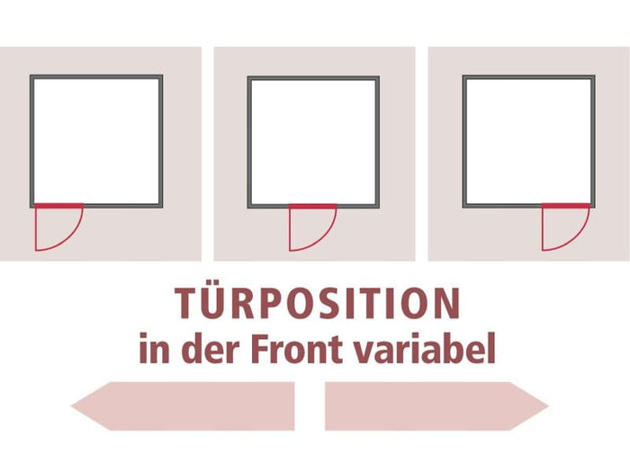 Variado - Karibu Sauna ohne Ofen-mit Dachkranz-mit moderner Saunatür