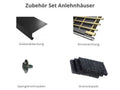 Zubehör Set für Karibu Gartenhaus Bomlitz 3 natur 19 mm