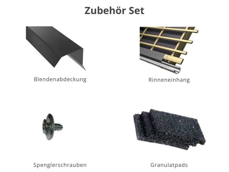 Zubehör Set für Karibu Gartenhaus Kerko 6 natur 19 mm