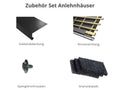 Zubehör Set für Karibu Wandlitz 5 terragrau 19 mm